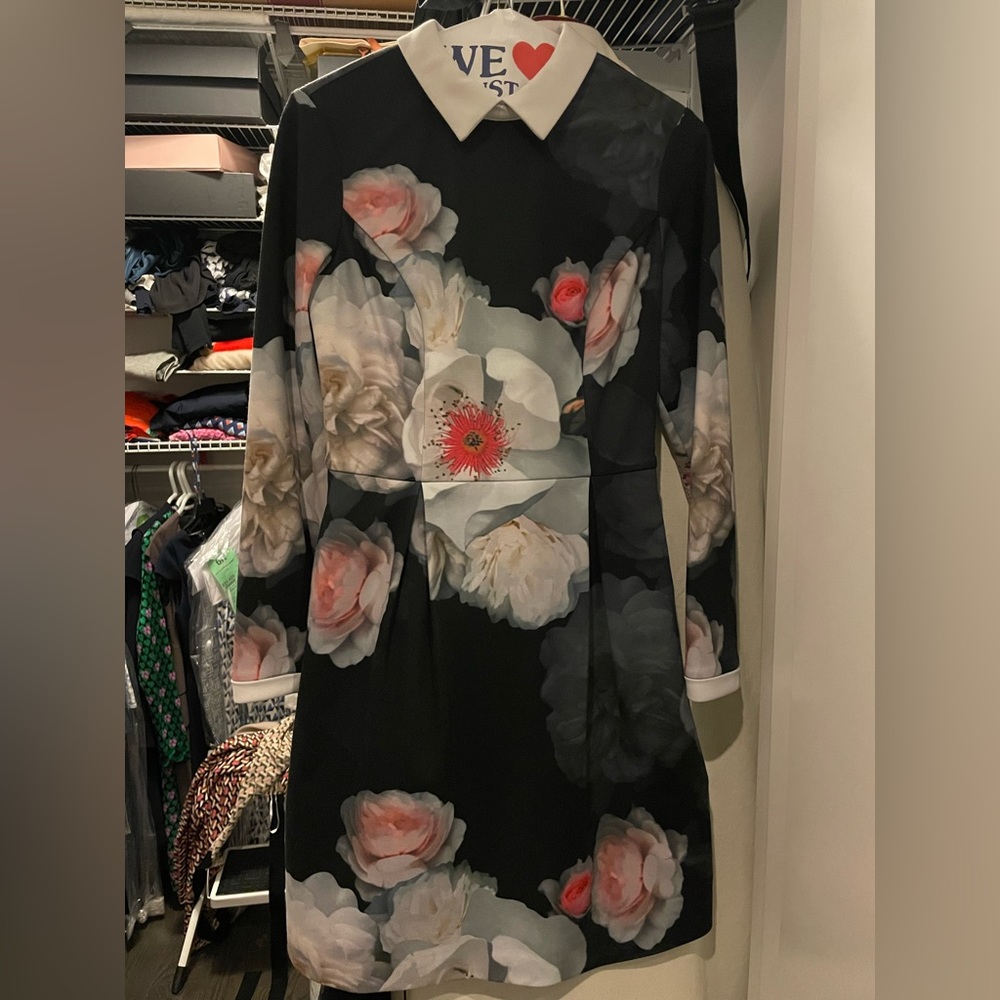 Ted Baker dress, black, size 1 (US Size 2-4), dry cleaned